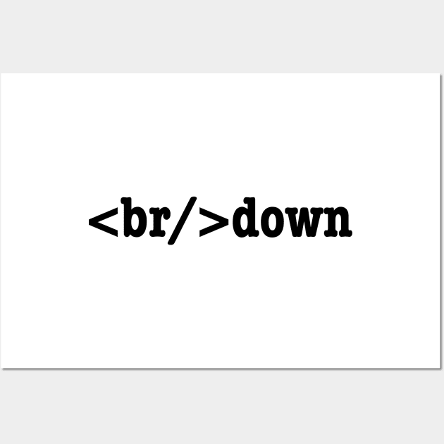 breakdown HTML Code Wall Art by tinybiscuits